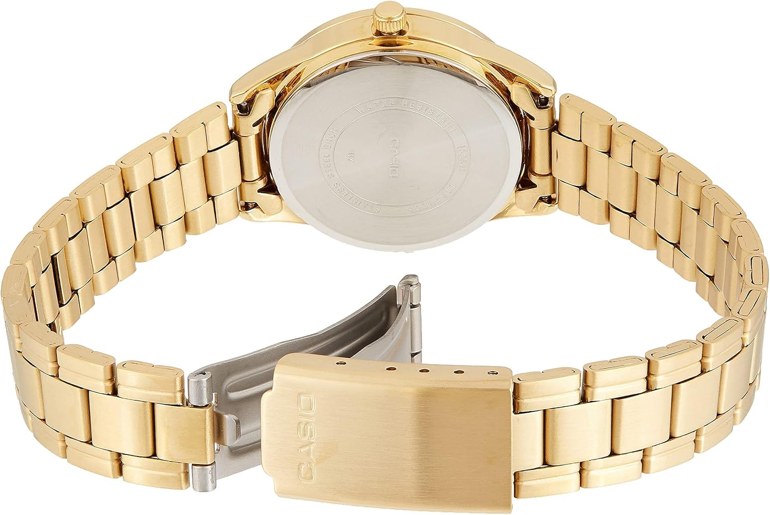 RELOJ CASIO LTP-V005G-9A ACERO INOXIDABLE DORADO ANÁLOGO PARA MUJER - 2