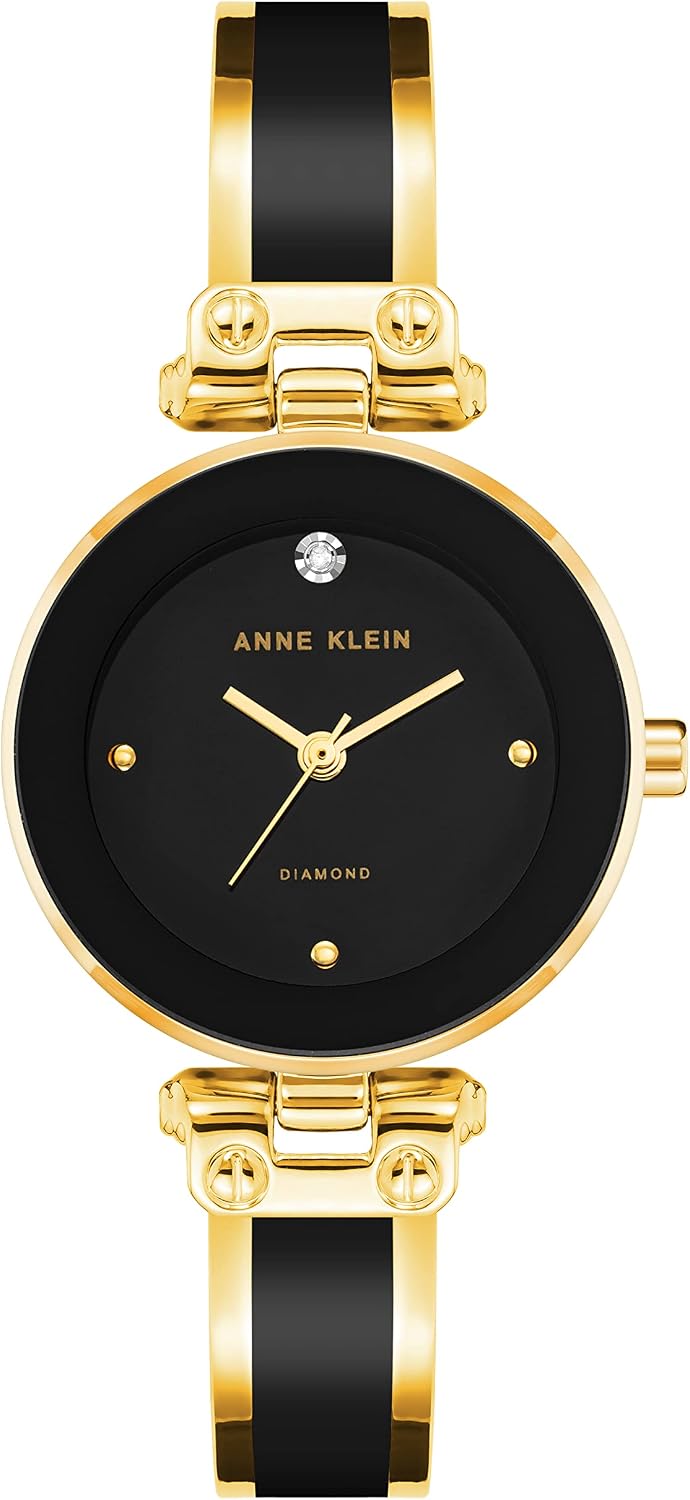 RELOJ DE PULSERA ANNE KLEIN CON DIAMANTES EN ESFERA REDONDA - 1