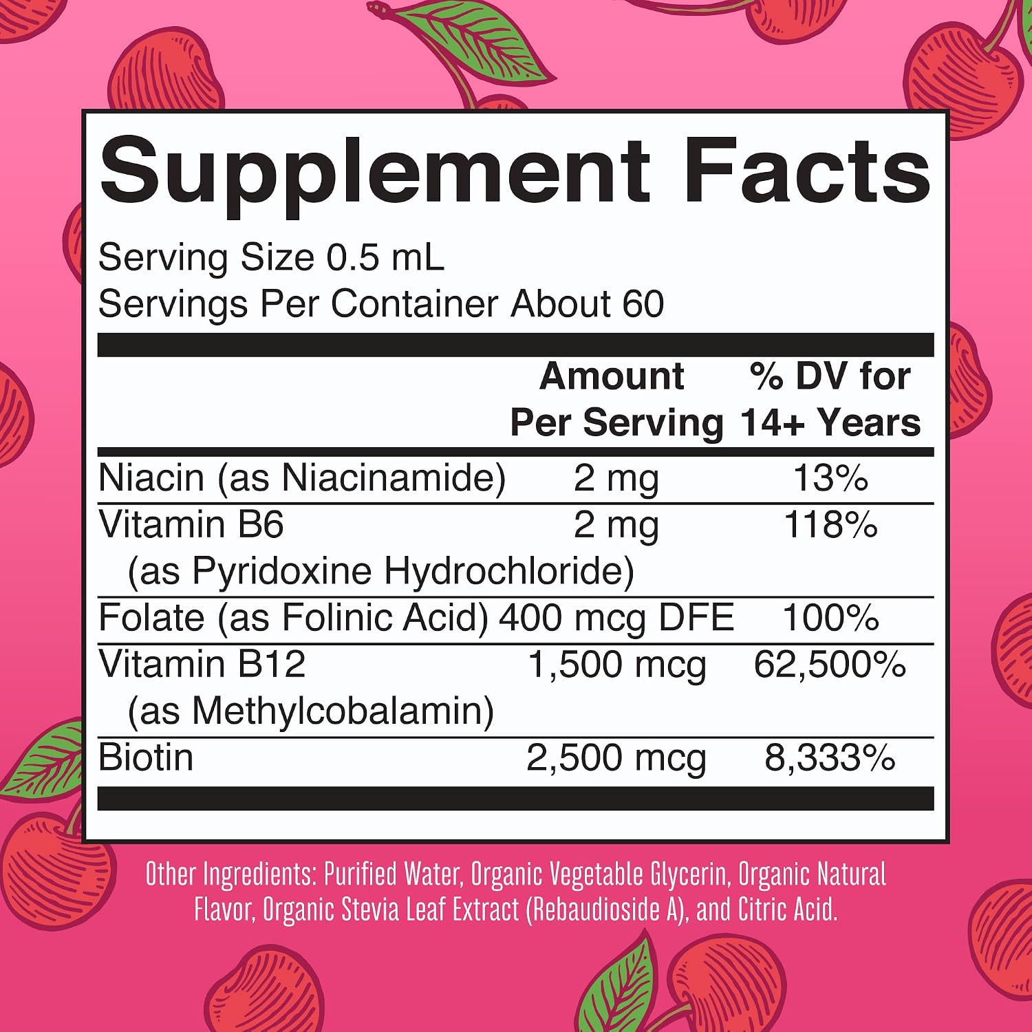 VITAMINAS COMPLEJO B ORGÁNICO MARYRUTH'S CON BIOTINA, B12, NIACINA Y ÁCIDO FÓLICO - 2