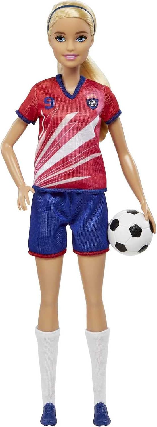 MUÑECA BARBIE FUTBOLISTA CON UNIFORME Y ACCESORIOS - 1