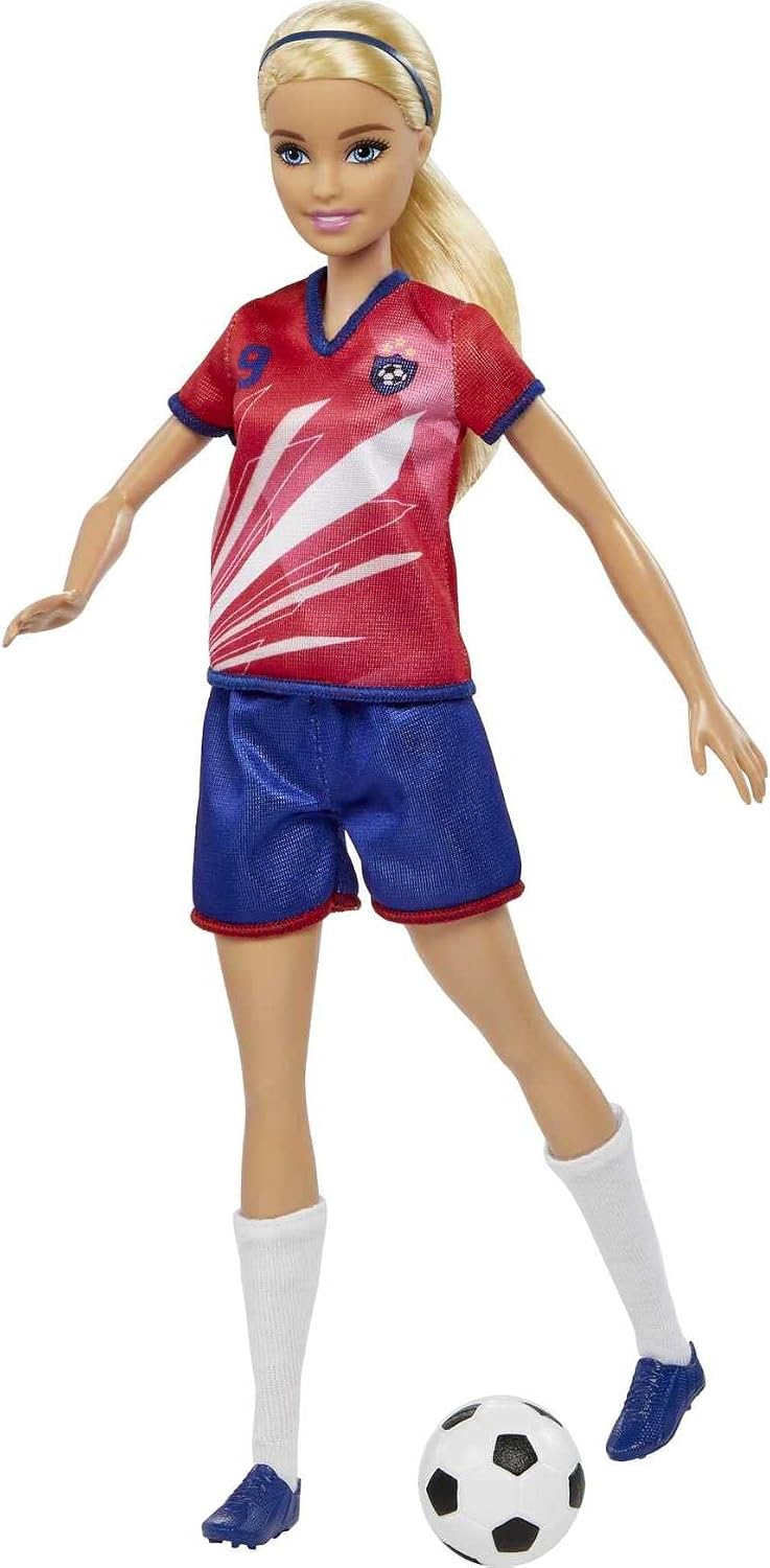 MUÑECA BARBIE FUTBOLISTA CON UNIFORME Y ACCESORIOS - 2