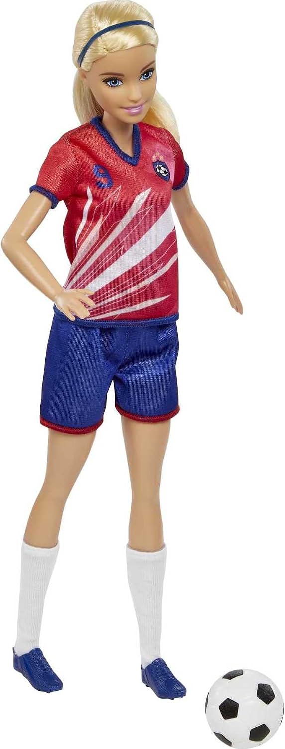 MUÑECA BARBIE FUTBOLISTA CON UNIFORME Y ACCESORIOS - 3
