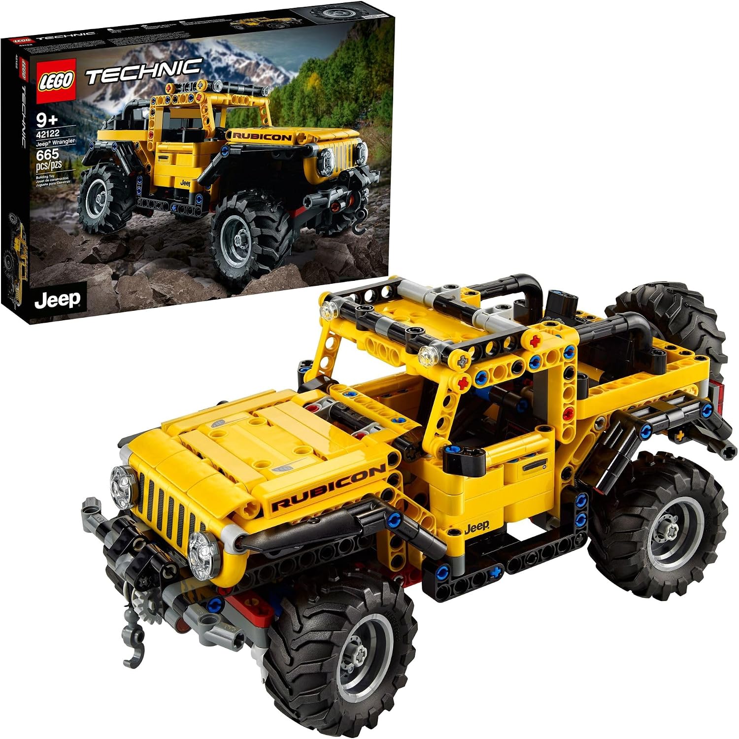 LEGO TECHNIC JEEP WRANGLER 4X4 42122 AMARILLO Y NEGRO - 1