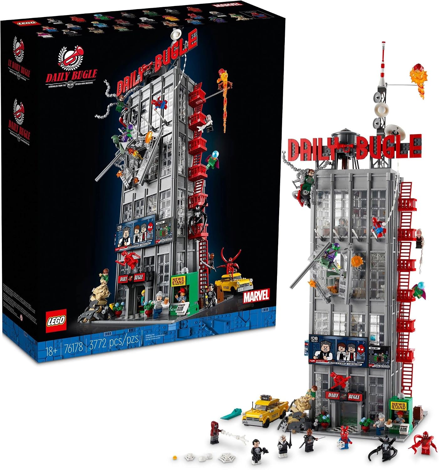 LEGO MARVEL SPIDER-MAN DAILY BUGLE NEWSPAPER OFFICE 76178 SET DE CONSTRUCCIÓN - 1
