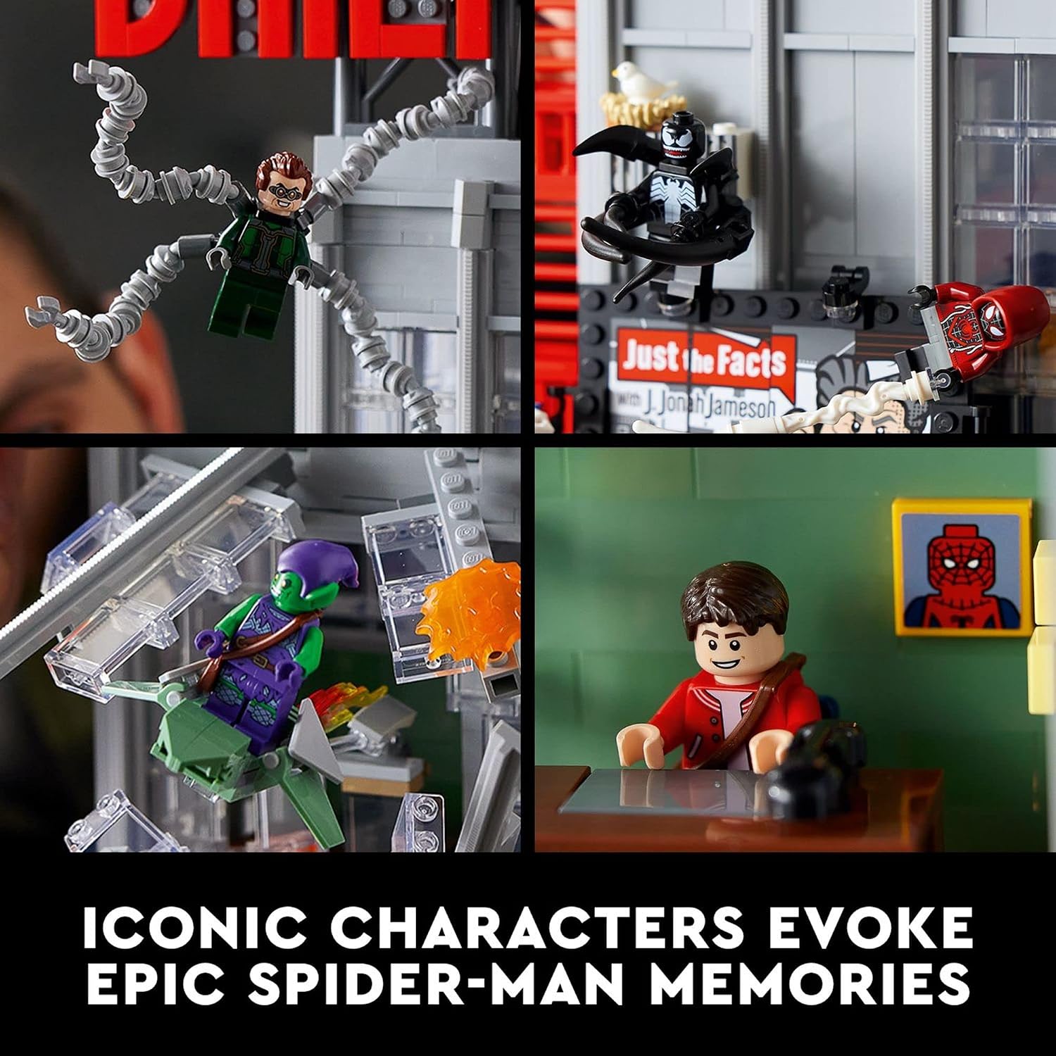 LEGO MARVEL SPIDER-MAN DAILY BUGLE NEWSPAPER OFFICE 76178 SET DE CONSTRUCCIÓN - 4
