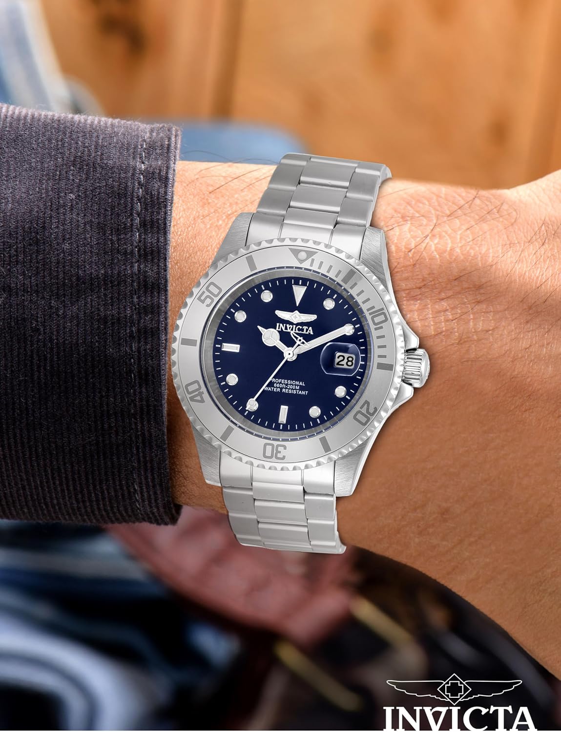 RELOJ INVICTA PRO DIVER 40MM ESFERA AZUL ACERO INOXIDABLE PLATEADO HOMBRE - 2