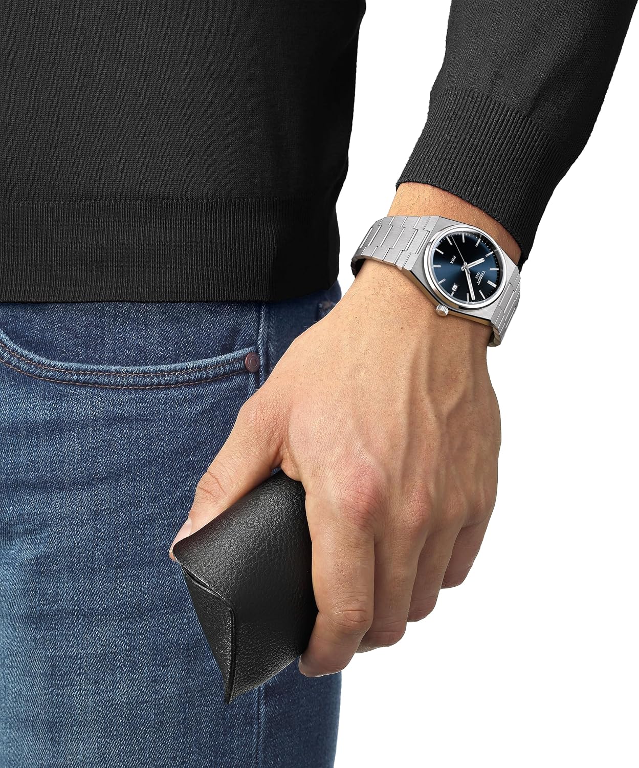 RELOJ TISSOT PRX CUARZO SUIZO 40MM ESFERA AZUL HOMBRE - 4