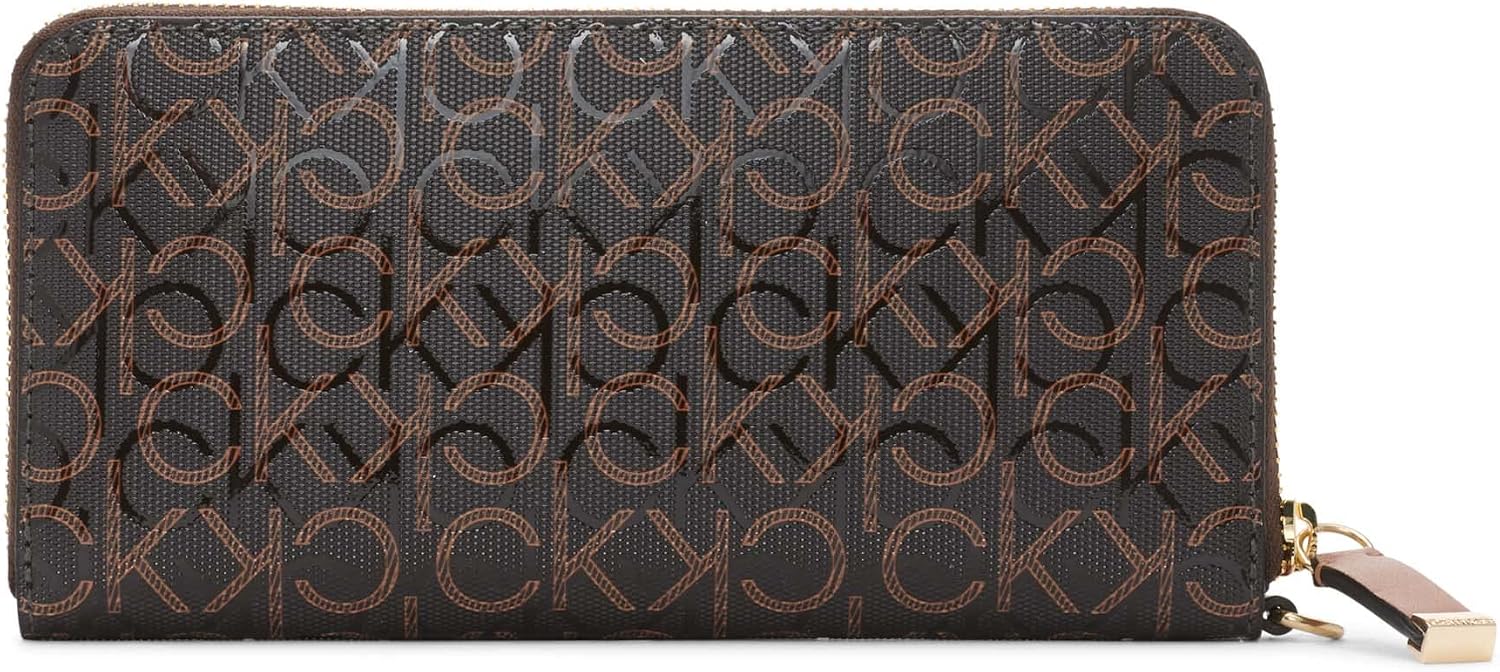 BILLETERA CALVIN KLEIN SAFFIANO ZIP AROUND CON CORREA MUJER - 3