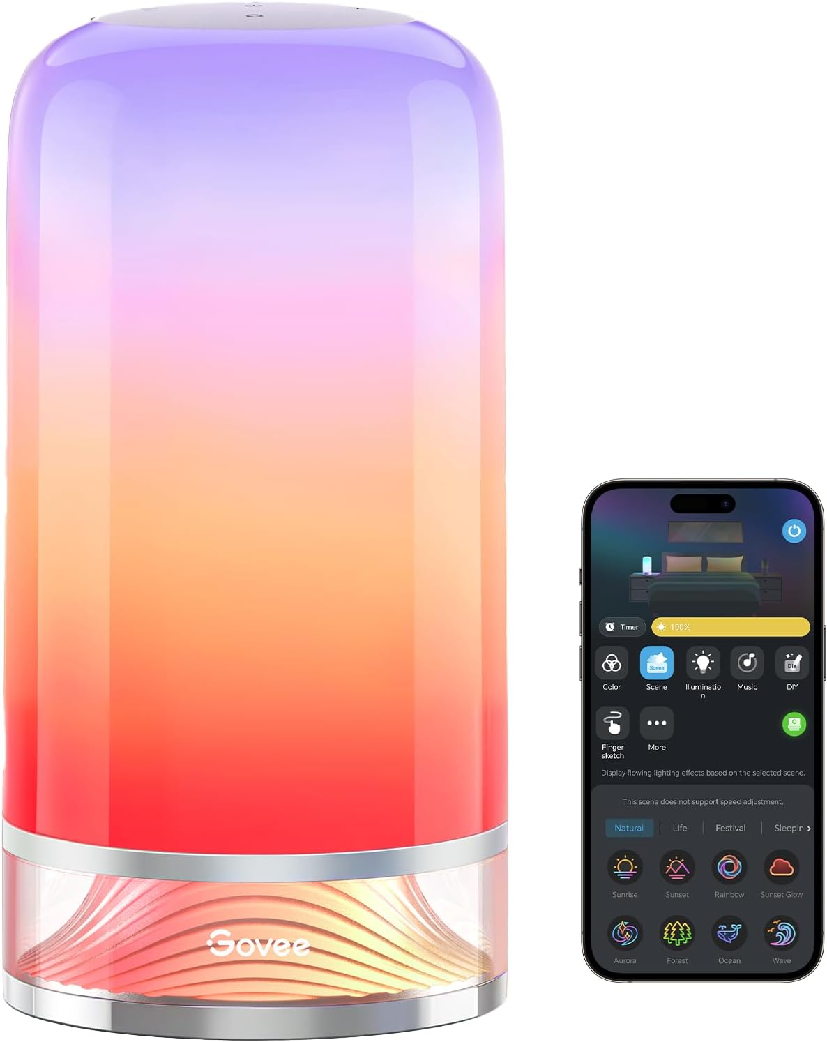 LÁMPARA DE MESA INTELIGENTE GOVEE RGBIC SMART TABLE LAMP 2 CON CONTROL TÁCTIL - 1