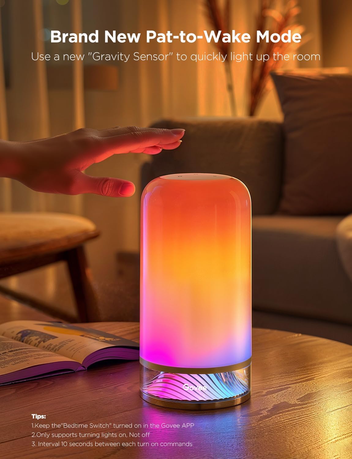 LÁMPARA DE MESA INTELIGENTE GOVEE RGBIC SMART TABLE LAMP 2 CON CONTROL TÁCTIL - 5