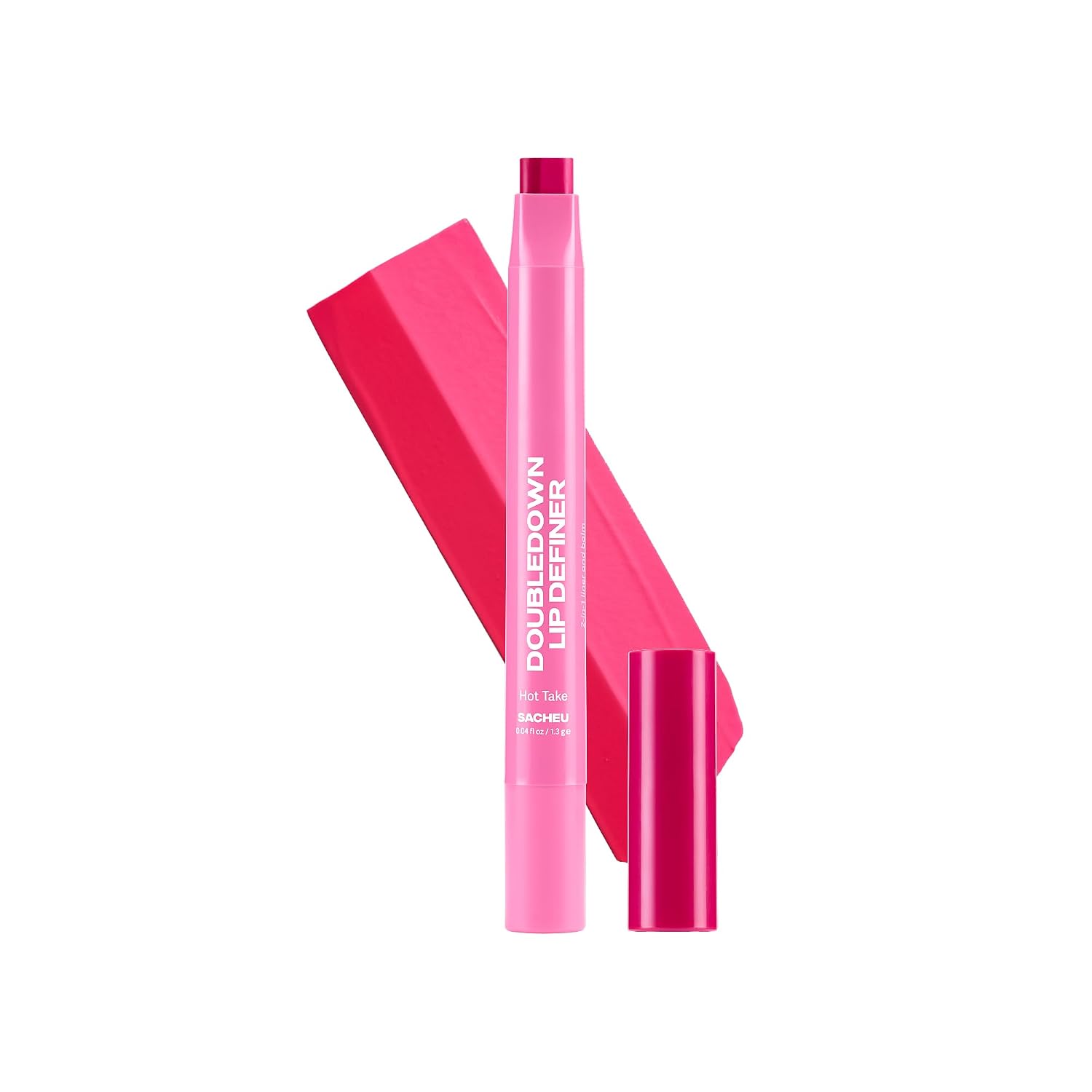 SACHEU DOUBLEDOWN LIP DEFINER DELINEADOR Y BÁLSAMO LABIAL 2 EN 1 HOT TAKE - 1