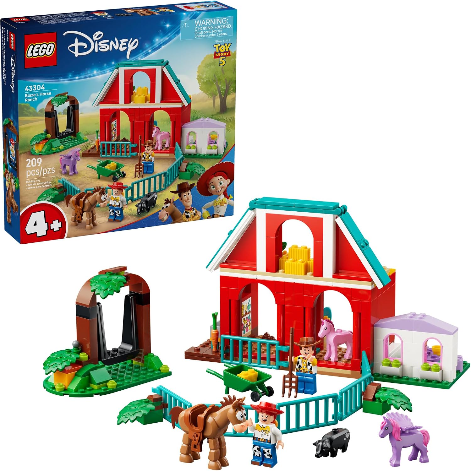 SET DE CONSTRUCCIÓN LEGO DISNEY TOY STORY 5 RANCHO DE BLAZE 43304 - 1