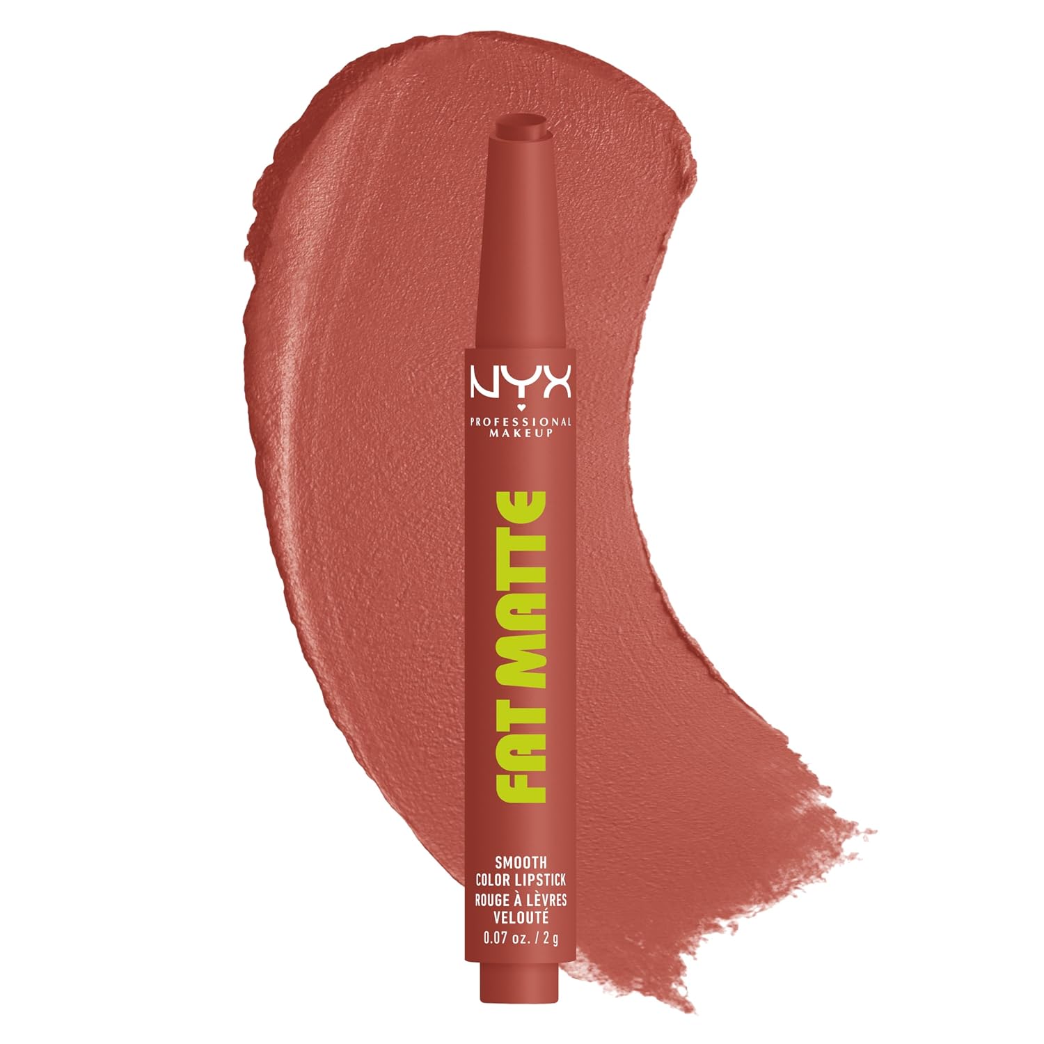 PINTALABIOS NYX PROFESSIONAL MAKEUP FAT MATTE LIPSTICK ROSE ROBE - 1