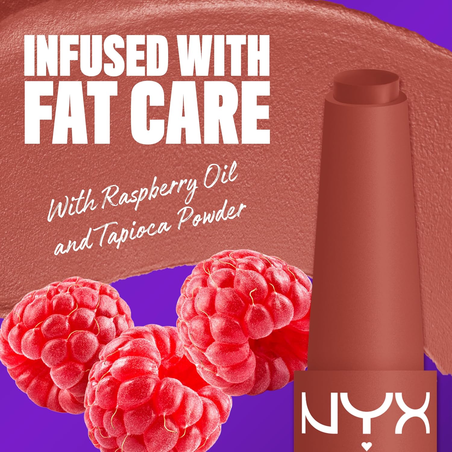 PINTALABIOS NYX PROFESSIONAL MAKEUP FAT MATTE LIPSTICK ROSE ROBE - 3