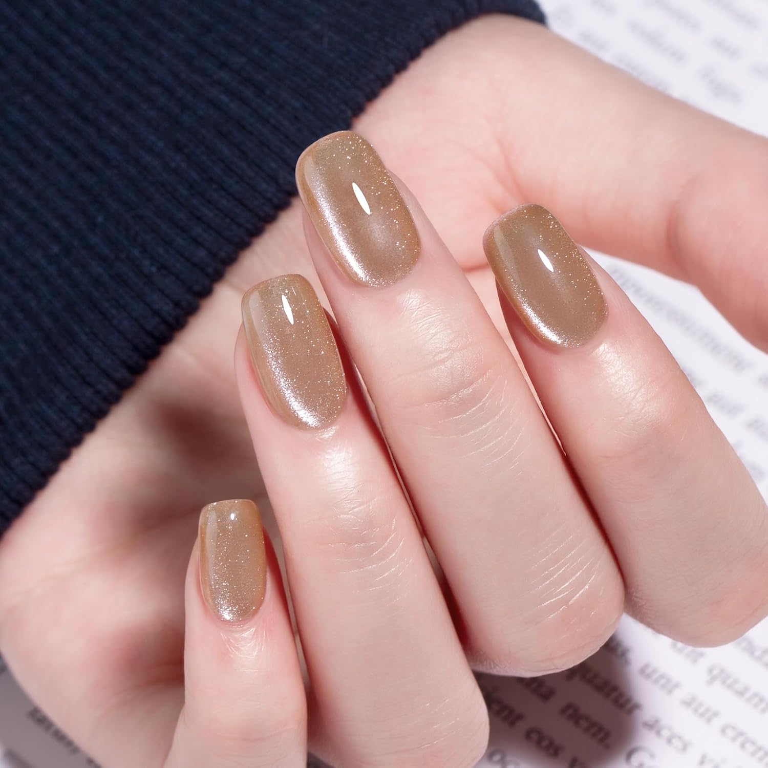 ESMALTE DE UÑAS GEL MAYCHAO CAT EYE 15ML NUDE CON EFECTO MAGNÉTICO - 2