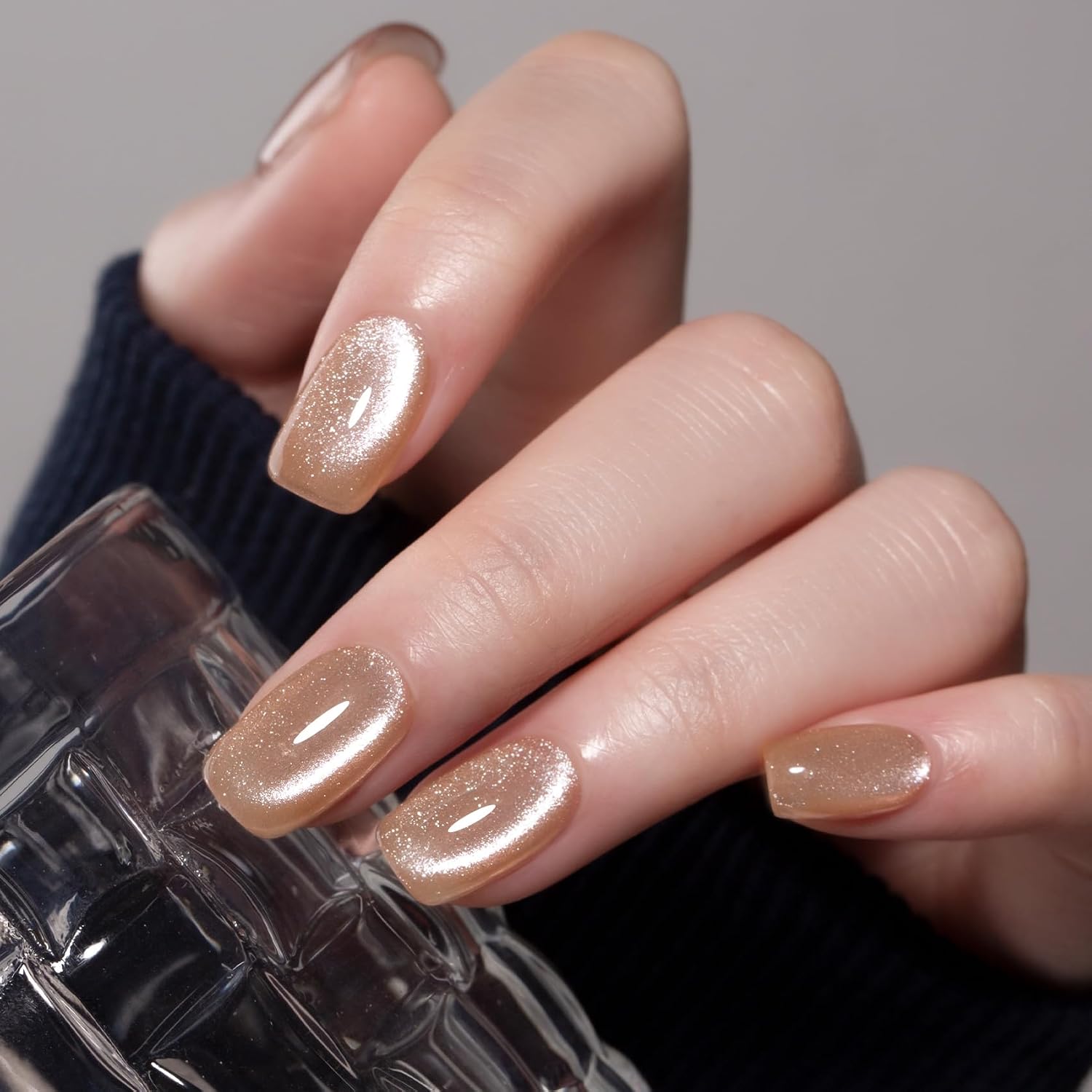 ESMALTE DE UÑAS GEL MAYCHAO CAT EYE 15ML NUDE CON EFECTO MAGNÉTICO - 4