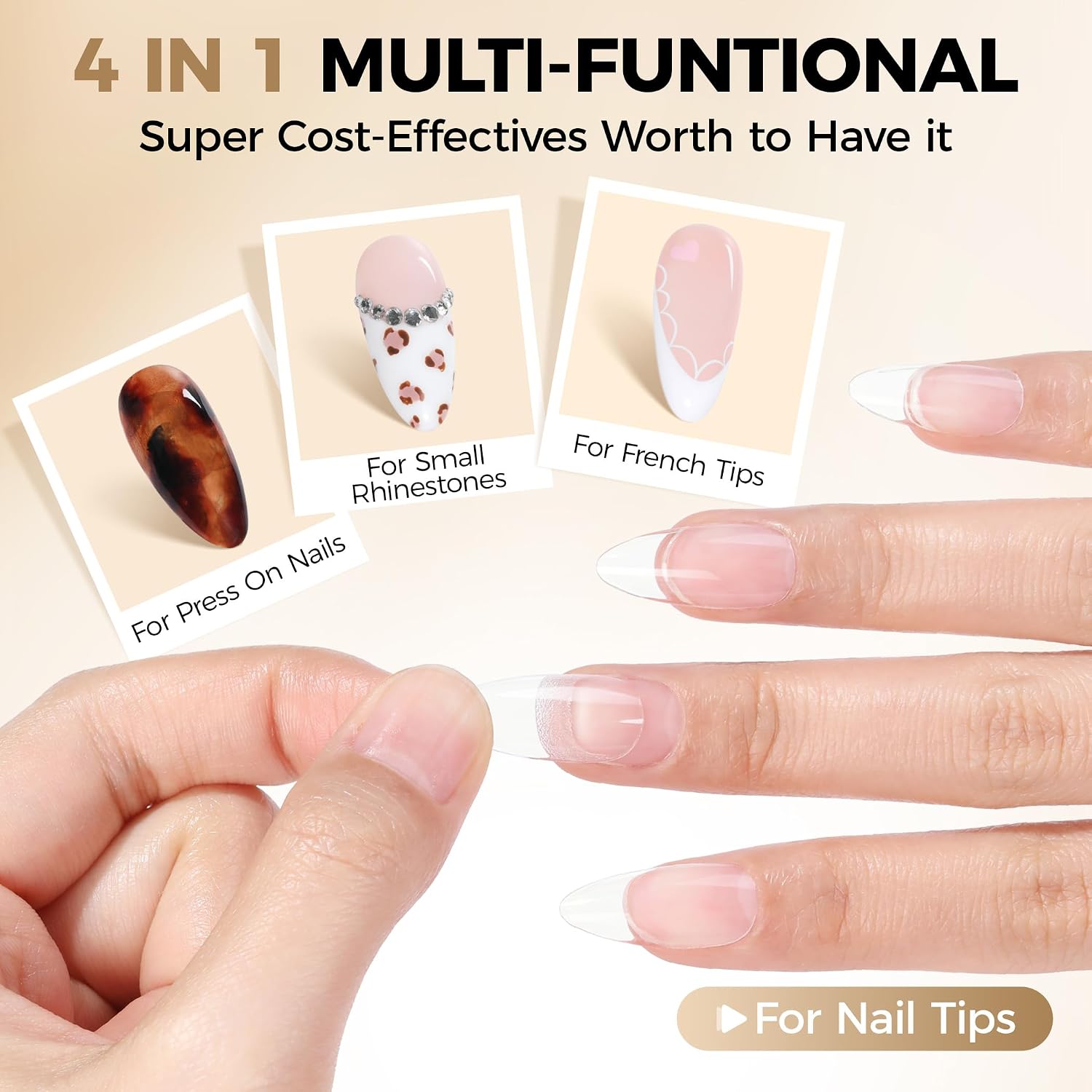 PEGAMENTO PARA UÑAS POSTIZAS UNA GELLA NAIL GLUE GEL STRONG 15G X 2 PIEZAS - 5