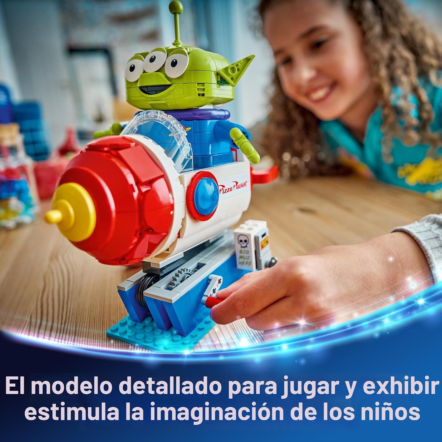 LEGO DISNEY Y PIXAR TOY STORY ALIEN CON PIZZA PLANET ROCKET RIDE 43307 - 4