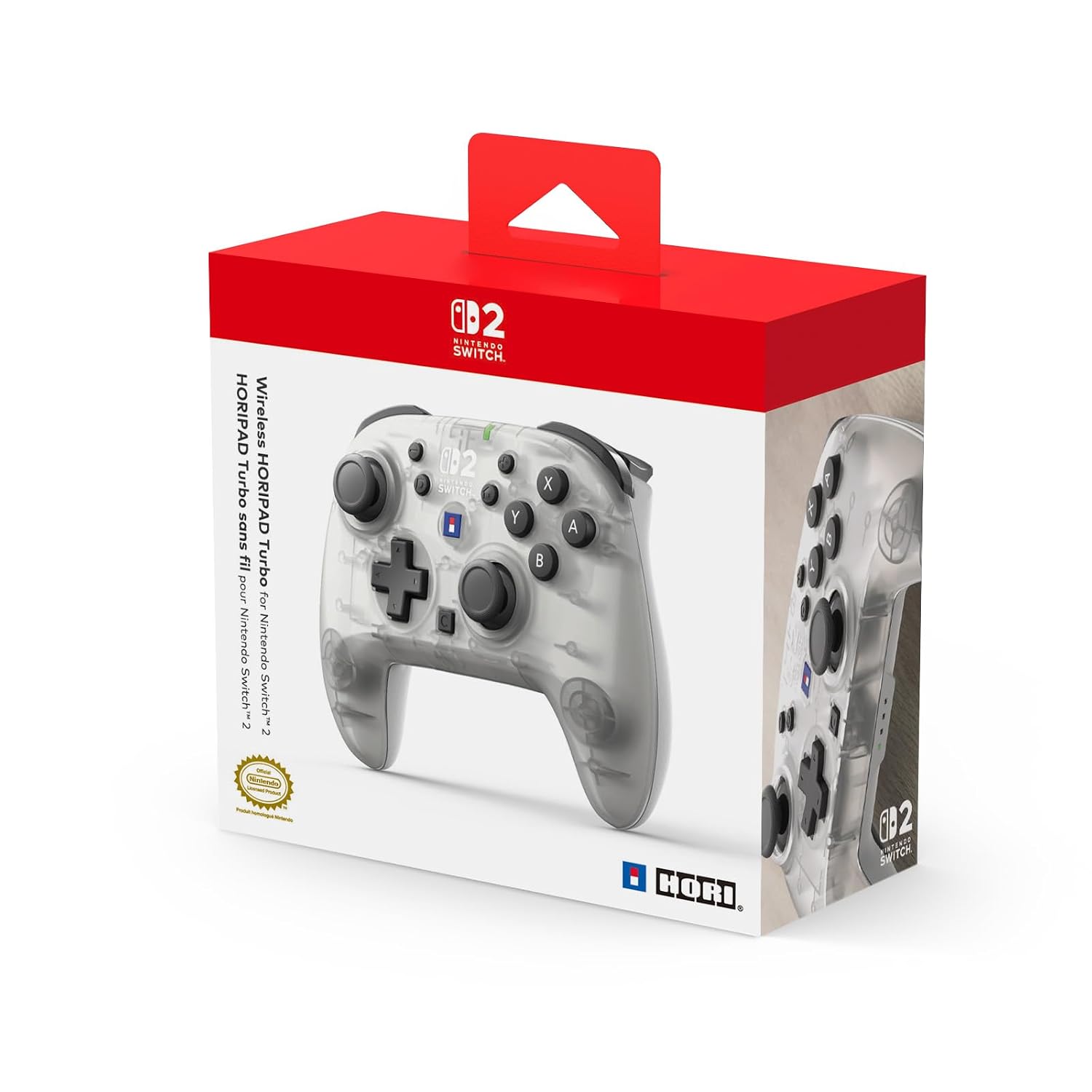 MANDO INALÁMBRICO HORI HORIPAD TURBO PARA NINTENDO SWITCH 2 COLOR FROST - 1