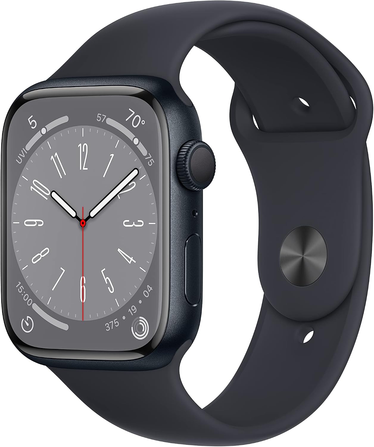 APPLE WATCH SERIES 8 GPS 45MM CAJA ALUMINIO MIDNIGHT CON BANDA SPORT MIDNIGHT M/L RENOVADO
