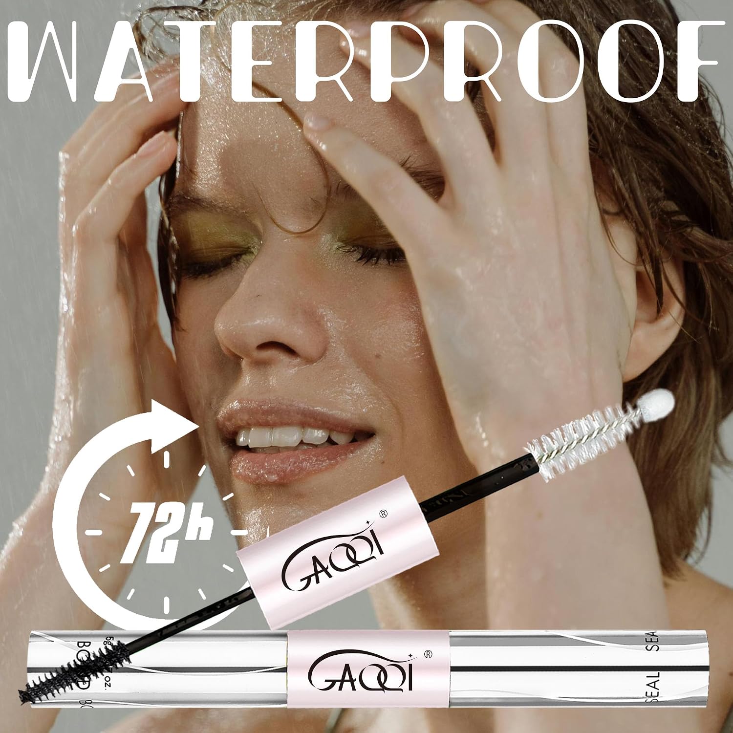 ADHESIVO Y REMOVEDOR PARA PESTAÑAS GAQQI LASH BOND AND SEAL, NEGRO, SET 10ML + 5ML - 3
