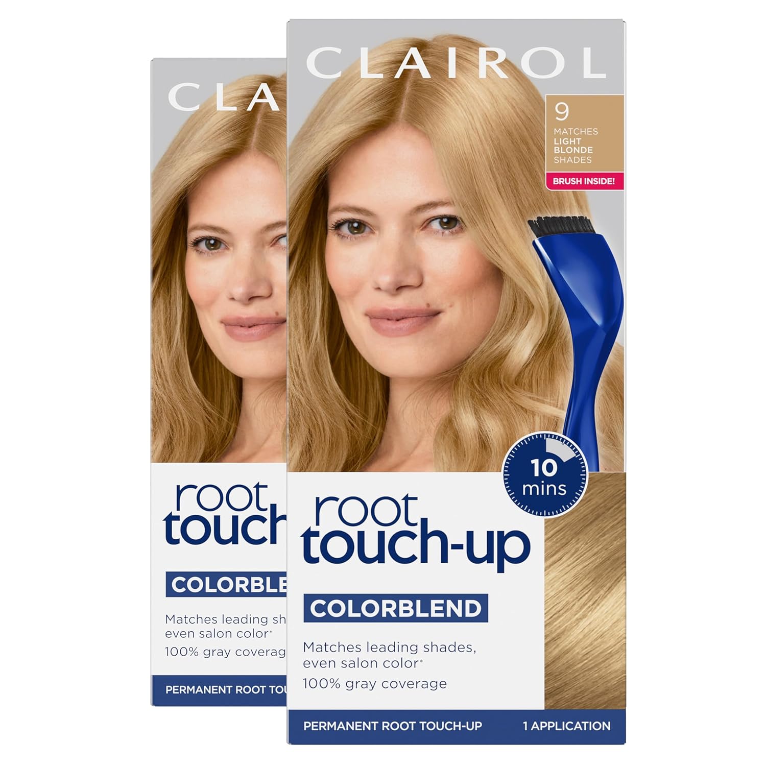 TINTURA PERMANENTE CLAIROL ROOT TOUCH UP 9 RUBIO CLARO PACK DE 2 - 1