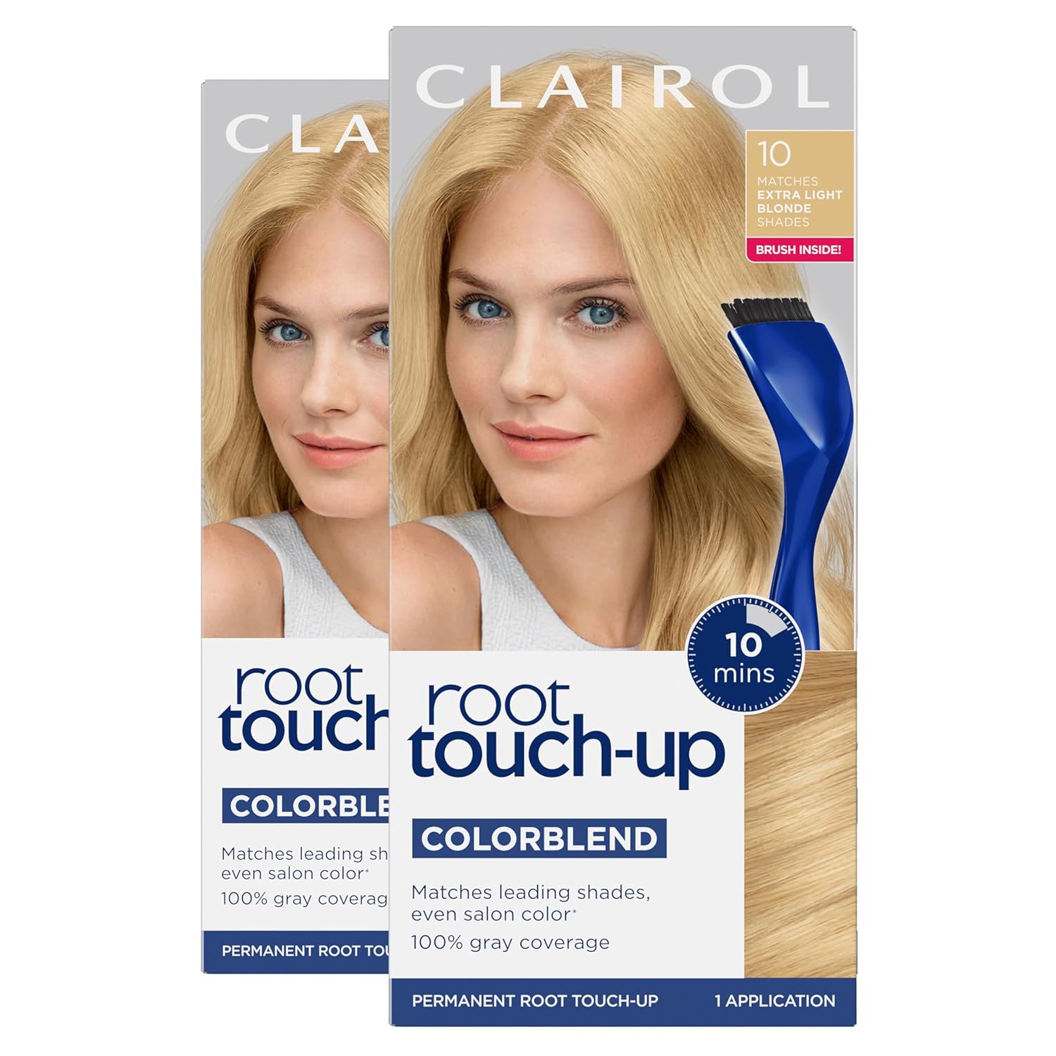 TINTURA PERMANENTE CLAIROL ROOT TOUCH UP 10 RUBIO EXTRA CLARO PACK DE 2 - 1
