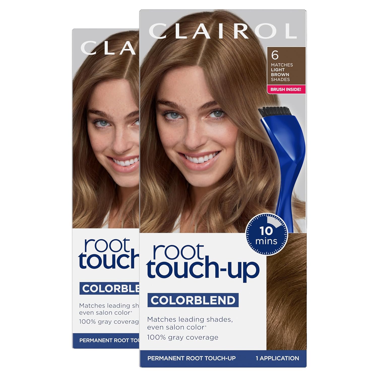 TINTURA PERMANENTE CLAIROL ROOT TOUCH UP CASTAÑO CLARO PACK DE 2 - 1