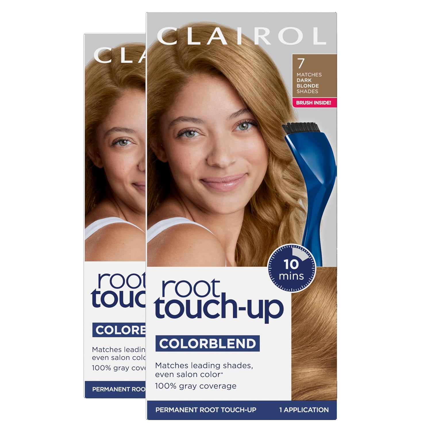TINTURA PERMANENTE CLAIROL ROOT TOUCH UP 7 RUBIO OSCURO PACK DE 2 - 1