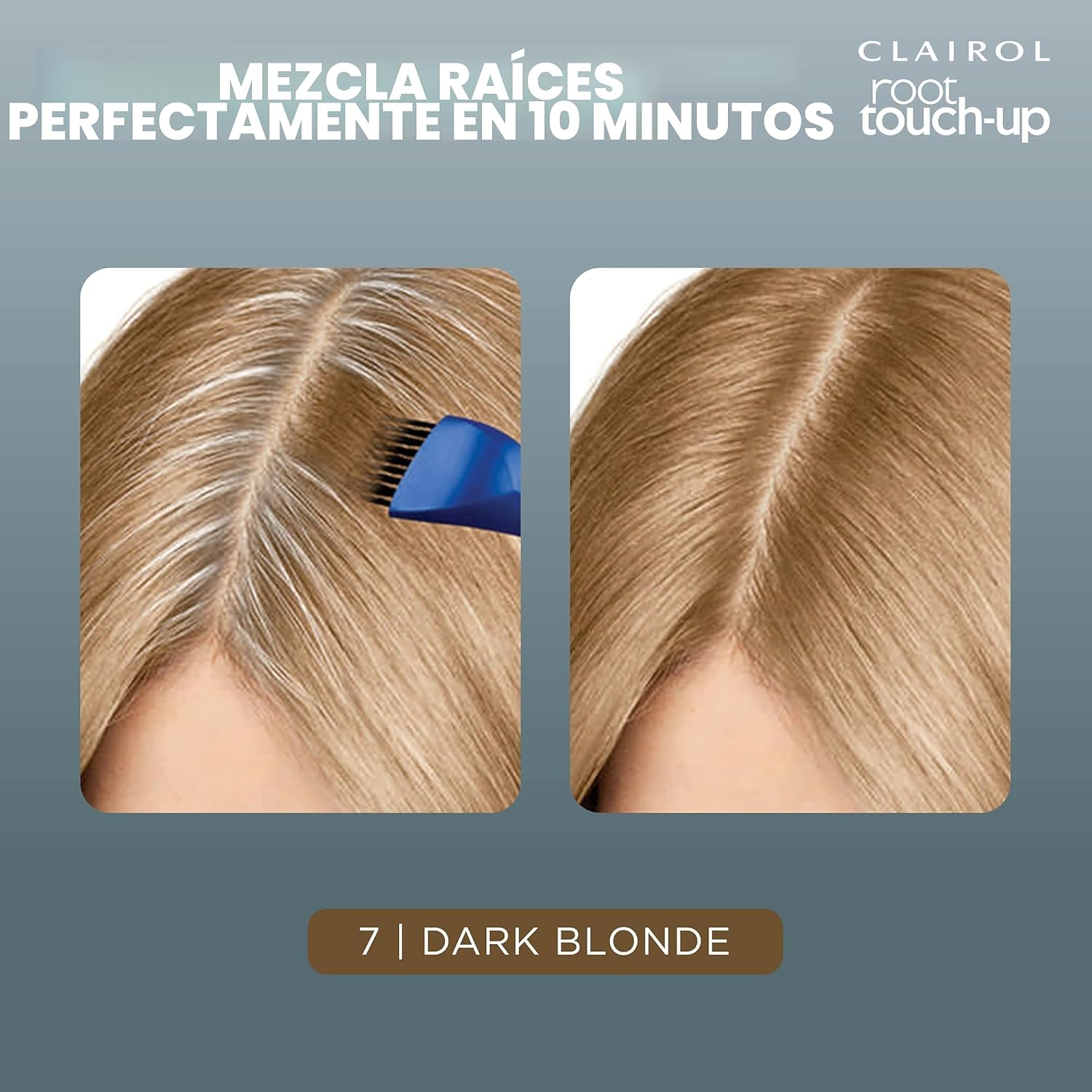 TINTURA PERMANENTE CLAIROL ROOT TOUCH UP 7 RUBIO OSCURO PACK DE 2 - 4