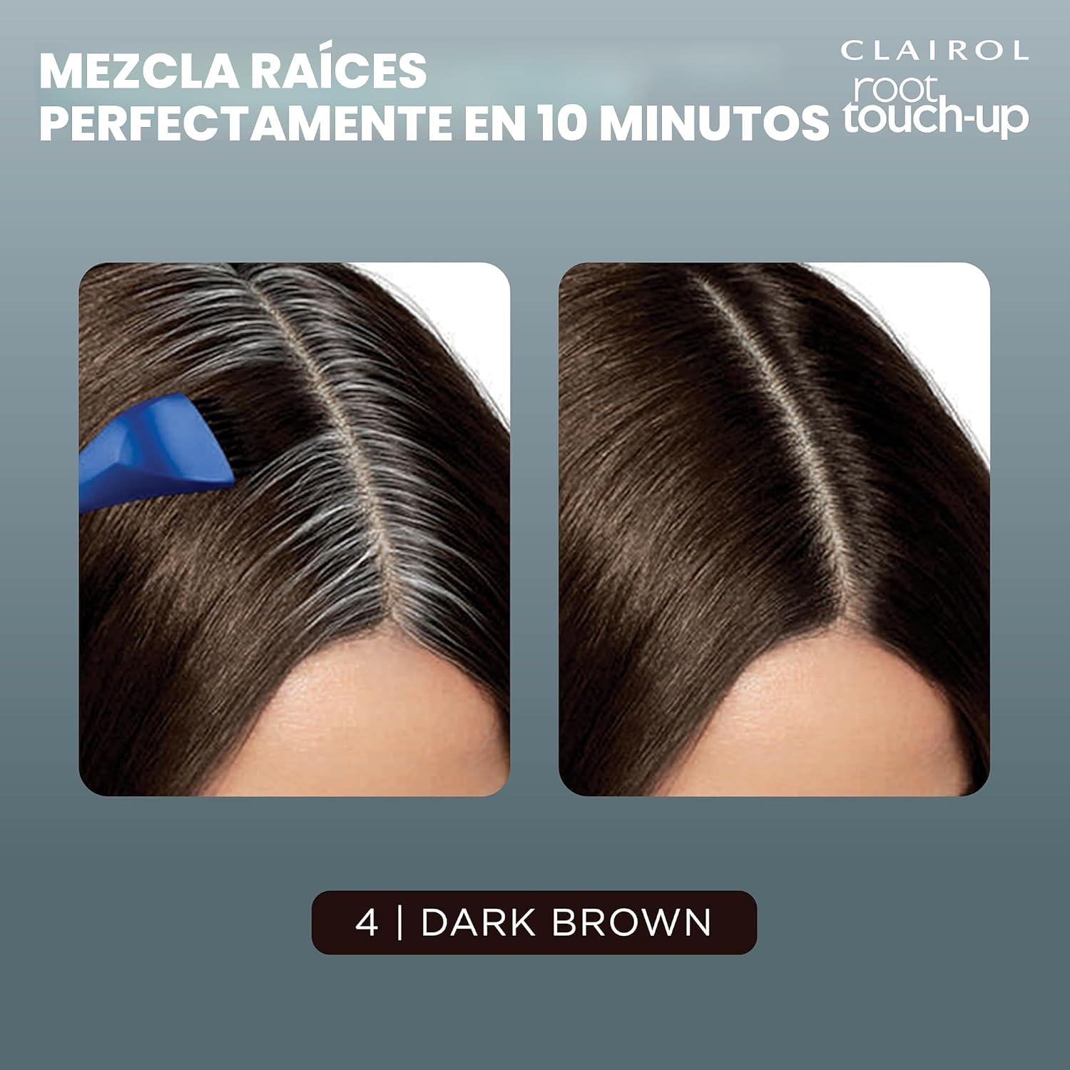 TINTURA PERMANENTE CLAIROL ROOT TOUCH UP CASTAÑO OSCURO PACK DE 2 - 3