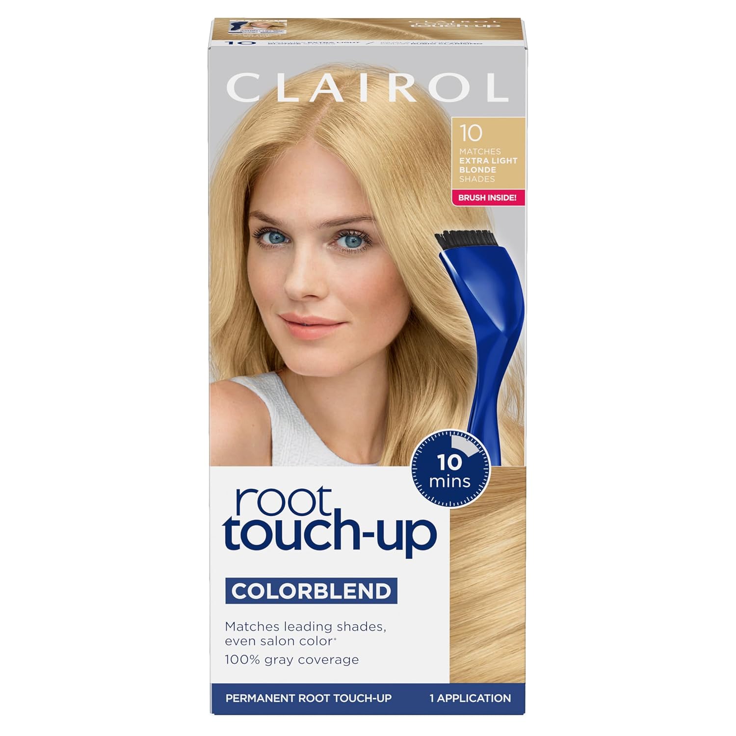 TINTURA PERMANENTE CLAIROL ROOT TOUCH UP 10 RUBIO EXTRA CLARO - 1