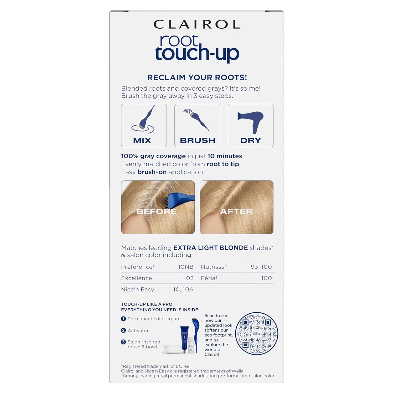 TINTURA PERMANENTE CLAIROL ROOT TOUCH UP 10 RUBIO EXTRA CLARO - 2