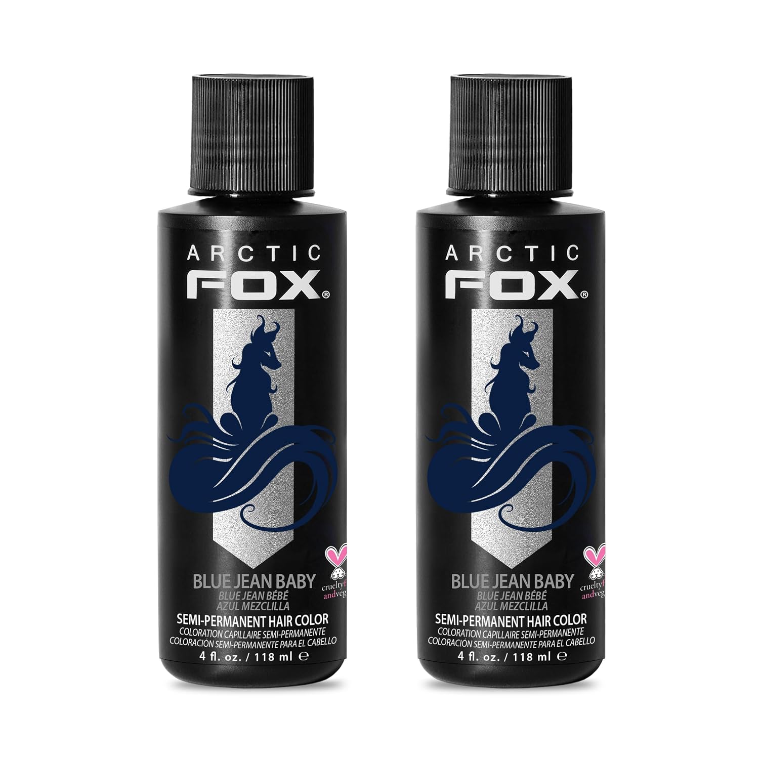 TINTURA SEMIPERMANENTE ARCTIC FOX BLUE JEAN BABY AZUL OSCURO 2 X 4 OZ - 1