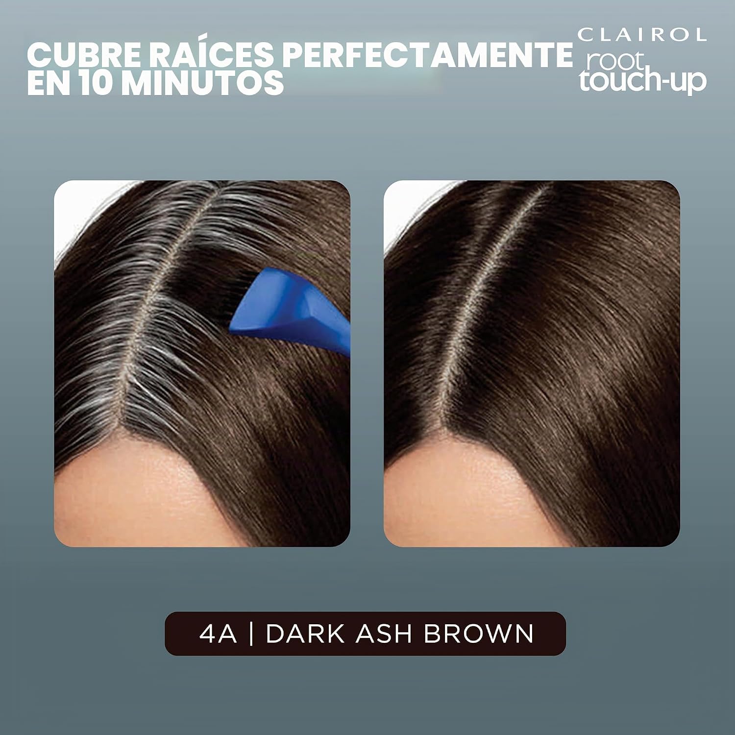 TINTURA PERMANENTE CLAIROL ROOT TOUCH UP 4A CASTAÑO OSCURO CENIZA PACK DE 2 - 3