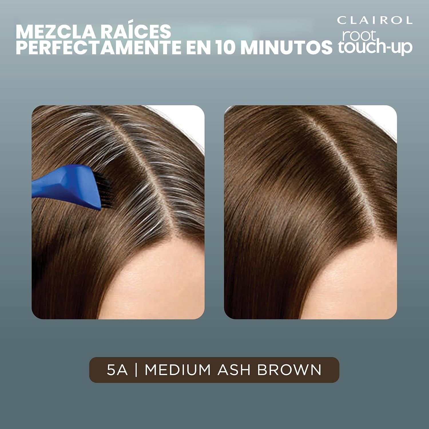 TINTURA PERMANENTE CLAIROL ROOT TOUCH UP 5A CASTAÑO CENIZA MEDIO PACK DE 2 - 3