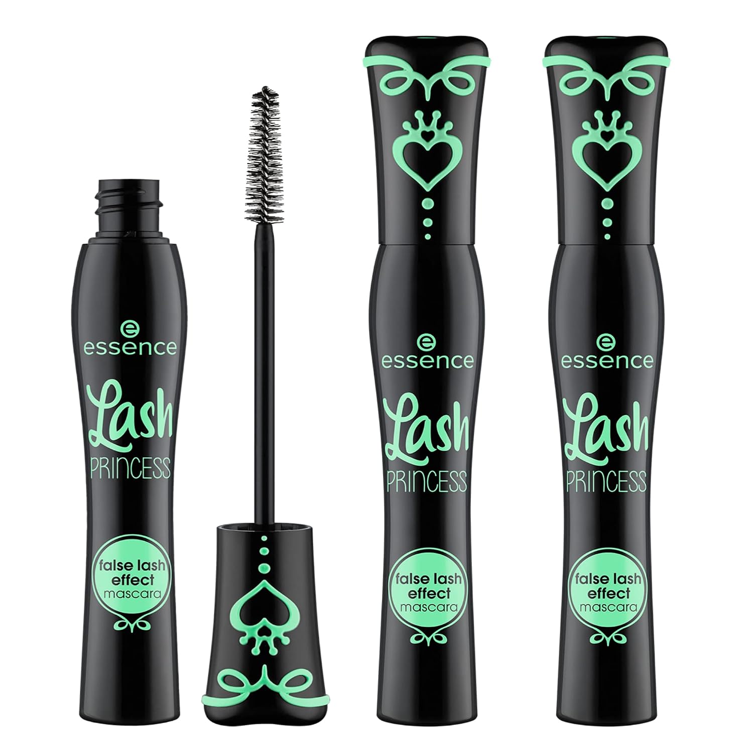 MÁSCARA DE PESTAÑAS ESSENCE LASH PRINCESS EFECTO PESTAÑAS FALSAS NEGRO PACK 3 - 1