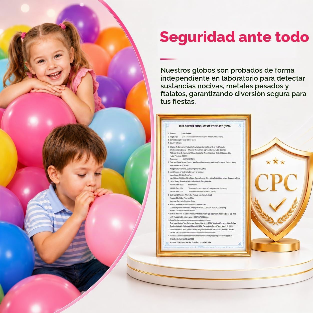 GLOBOS DE LÁTEX REDONDOS DORADOS METALIZADOS BEZENTE 36 PULGADAS 8 UNIDADES - 4