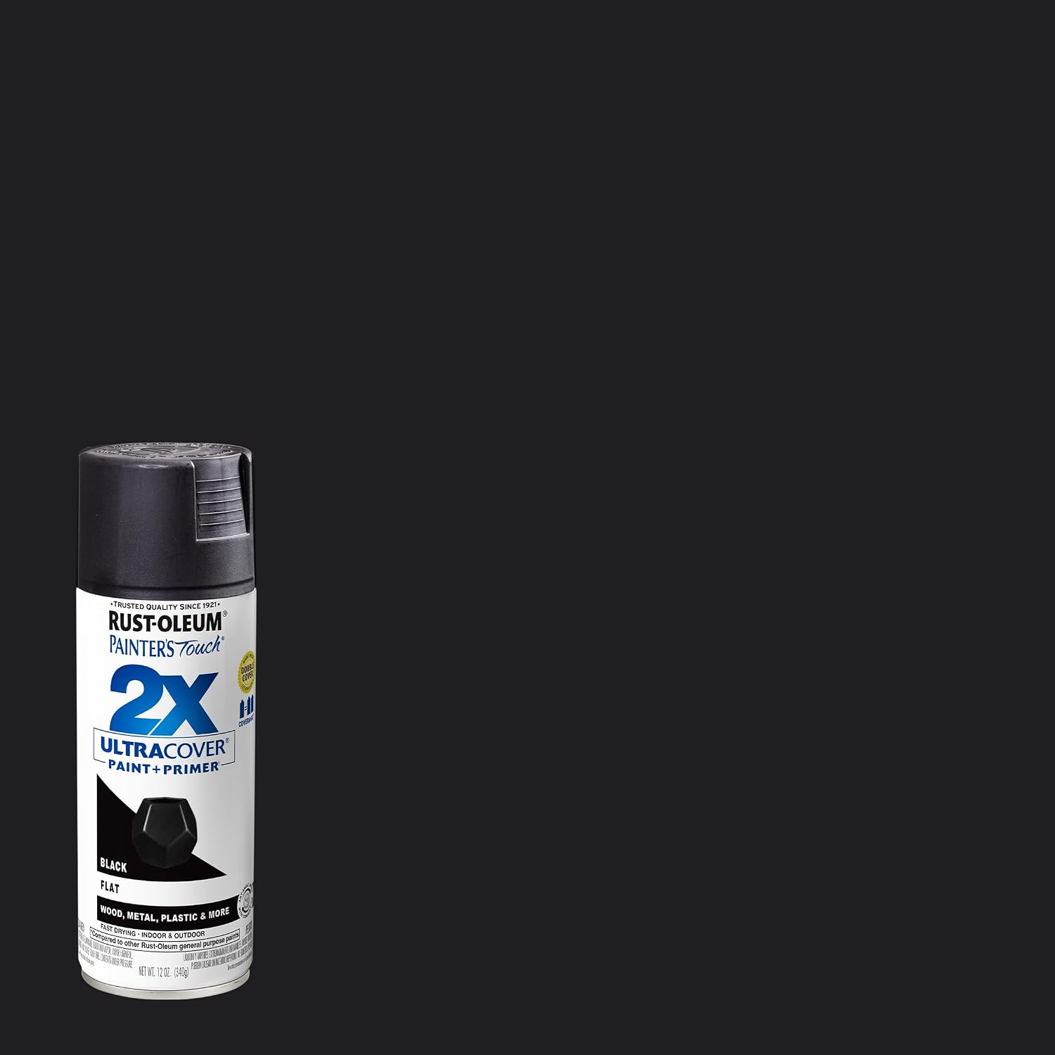 PINTURA EN SPRAY RUST-OLEUM PAINTER'S TOUCH 2X ULTRA COVER 12 OZ NEGRO MATE PACK 6 - 2