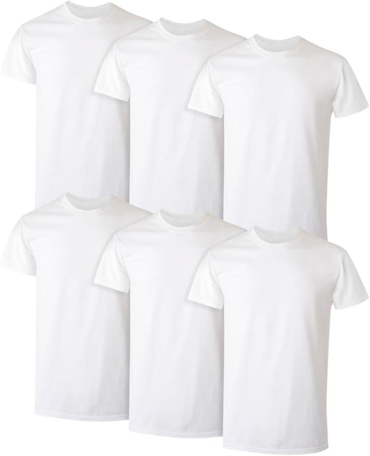 CAMISETA INTERIOR HANES PARA HOMBRE PACK MULTICOLOR BLANCO Y NEGRO - 1