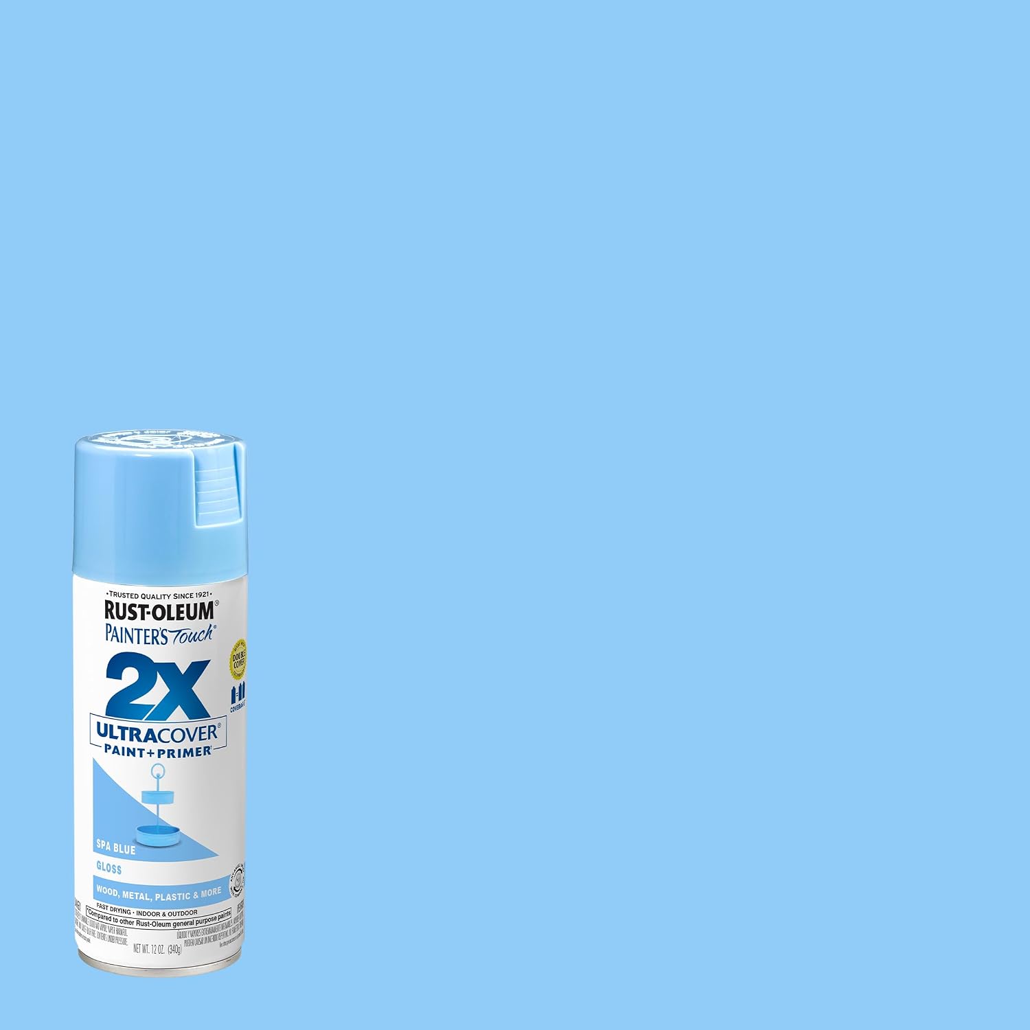 PINTURA EN SPRAY RUST-OLEUM PAINTER'S TOUCH 2X ULTRA COVER 12 OZ AZUL SPA BRILLO PACK 6 - 2