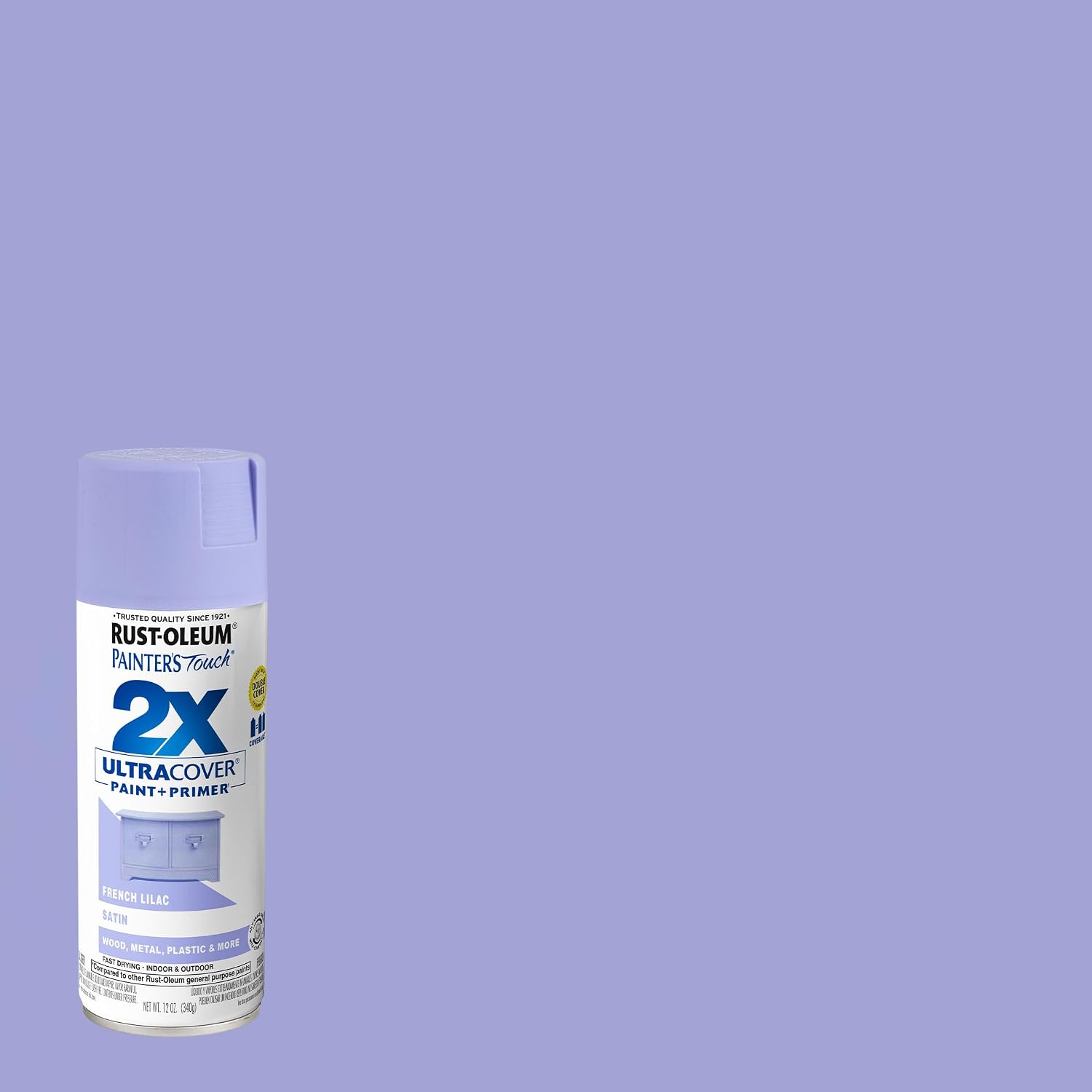 PINTURA EN SPRAY RUST-OLEUM PAINTER'S TOUCH 2X ULTRA COVER 12 OZ LILA FRANCÉS SATINADO PACK 6 - 2