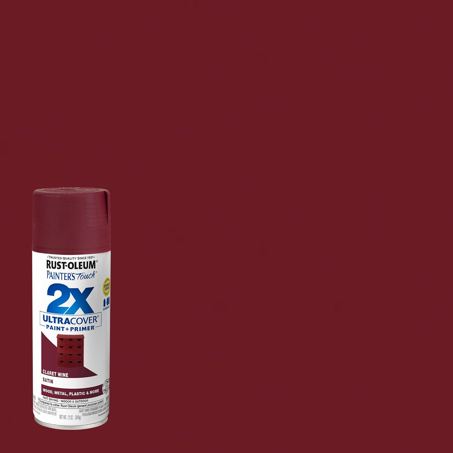 PINTURA EN SPRAY RUST-OLEUM PAINTER'S TOUCH 2X ULTRA COVER 12 OZ BURDEO SATINADO - 2