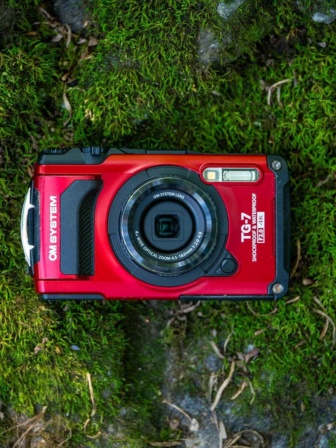 CÁMARA DE ACCIÓN OM SYSTEM OLYMPUS TOUGH TG-7 ROJA SUMERGIBLE 4K - 5