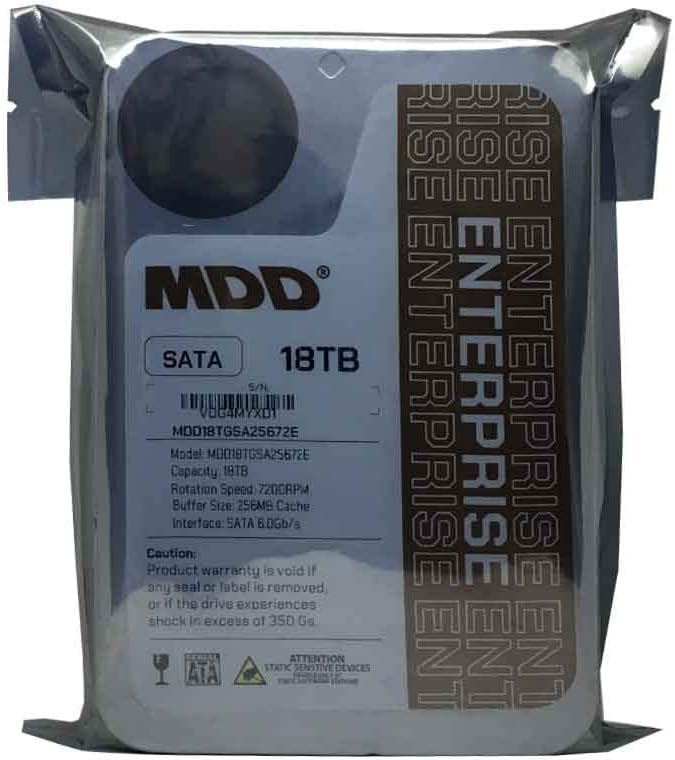 DISCO DURO INTERNO MDD MAXDIGITALDATA 18TB 7200 RPM 256MB CACHE SATA 3.5 PULGADAS - 4