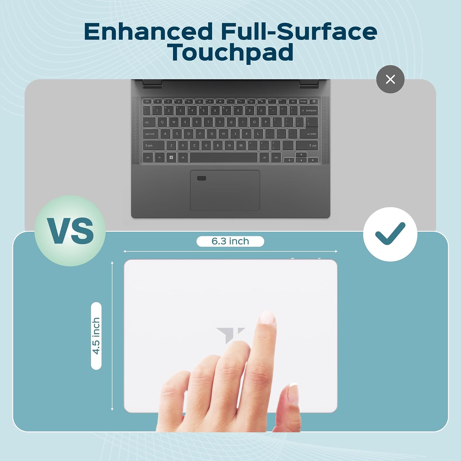 MOUSE PAD TURONIC TP1 WIRELESS TOUCHPAD COMPATIBLE WINDOWS RENOVADO - 5
