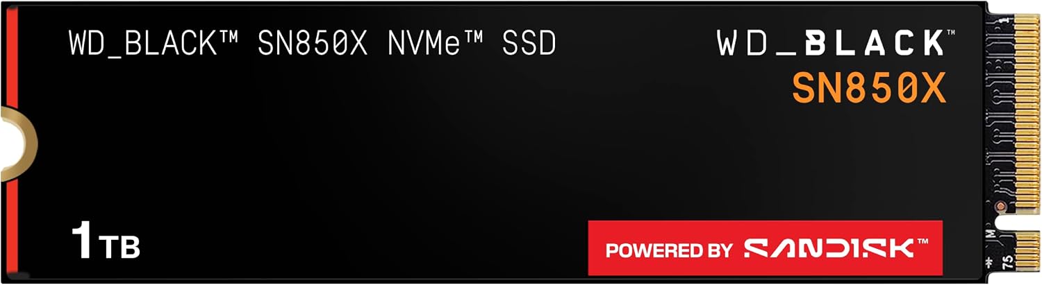 SSD NVME WD_BLACK SN850X 1TB M.2 2280 - 1