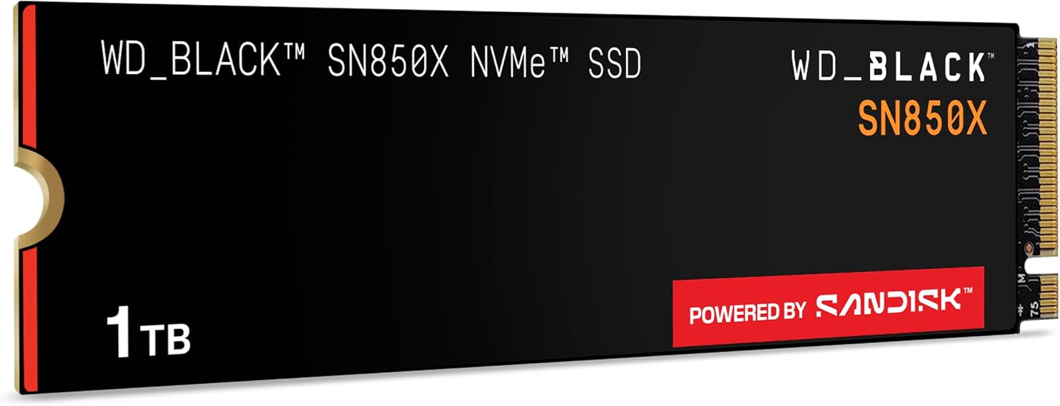 SSD NVME WD_BLACK SN850X 1TB M.2 2280 - 5