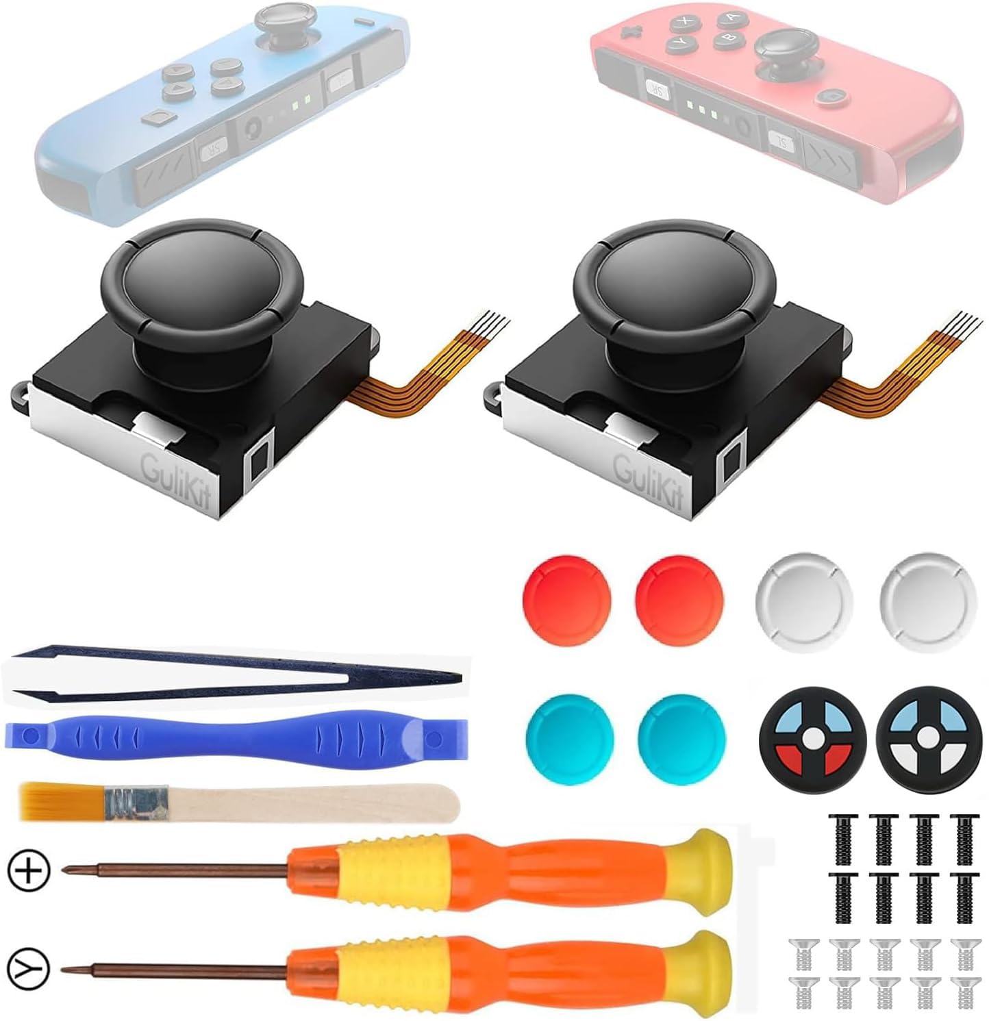 JOYSTICK DE REEMPLAZO GULIKIT TMR PARA NINTENDO SWITCH JOY-CON, PACK DE 2 UNIDADES - 1