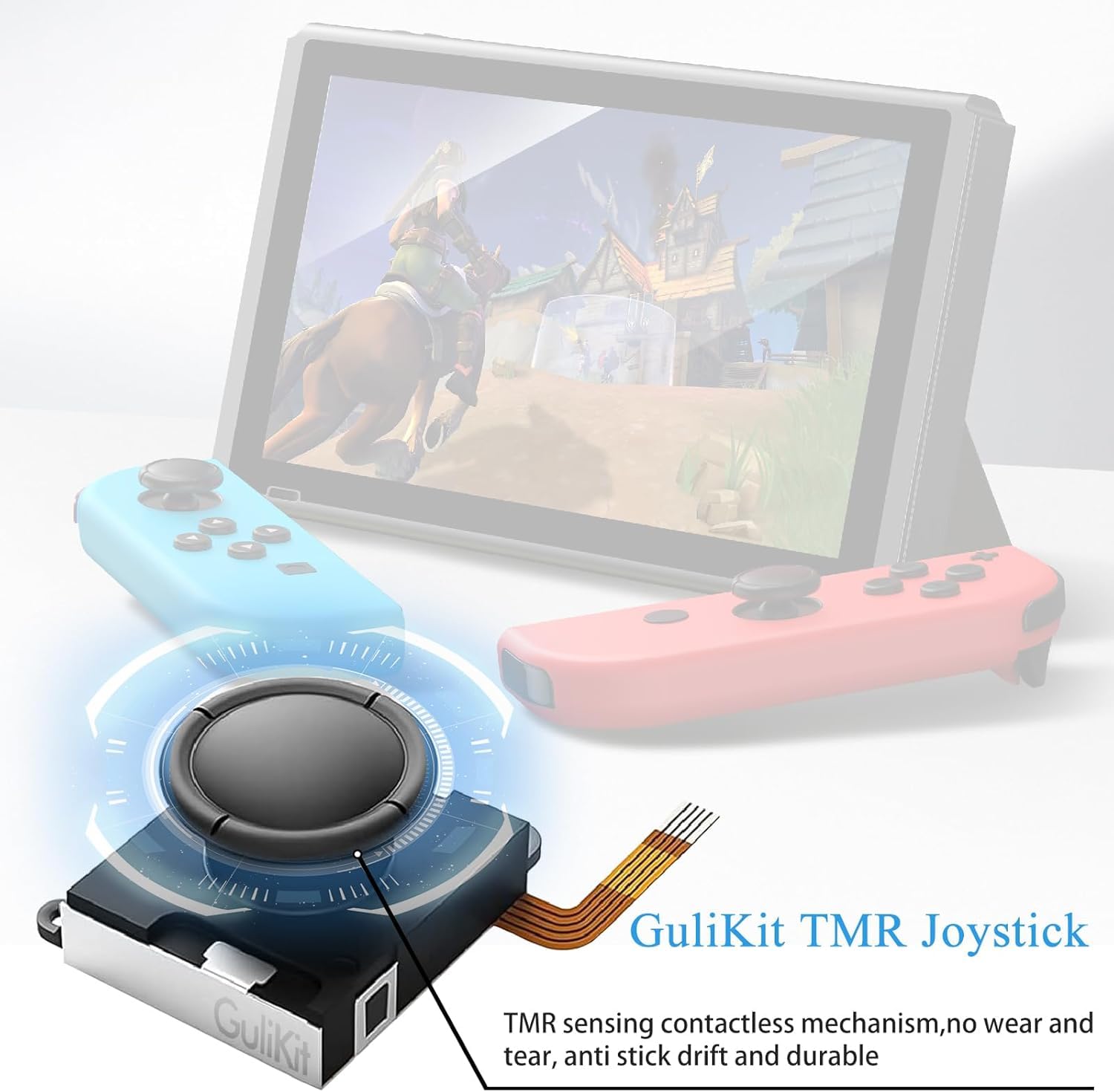 JOYSTICK DE REEMPLAZO GULIKIT TMR PARA NINTENDO SWITCH JOY-CON, PACK DE 2 UNIDADES - 3